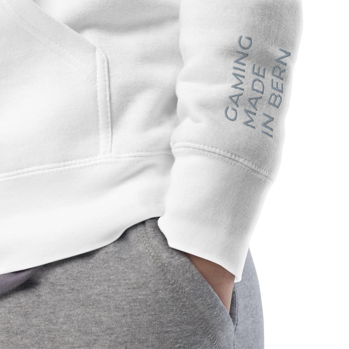 ERUPT Logo Outline Hoodie White